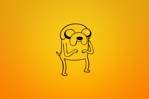 Jake From Adventure Time Illustration wallpaper 480x320