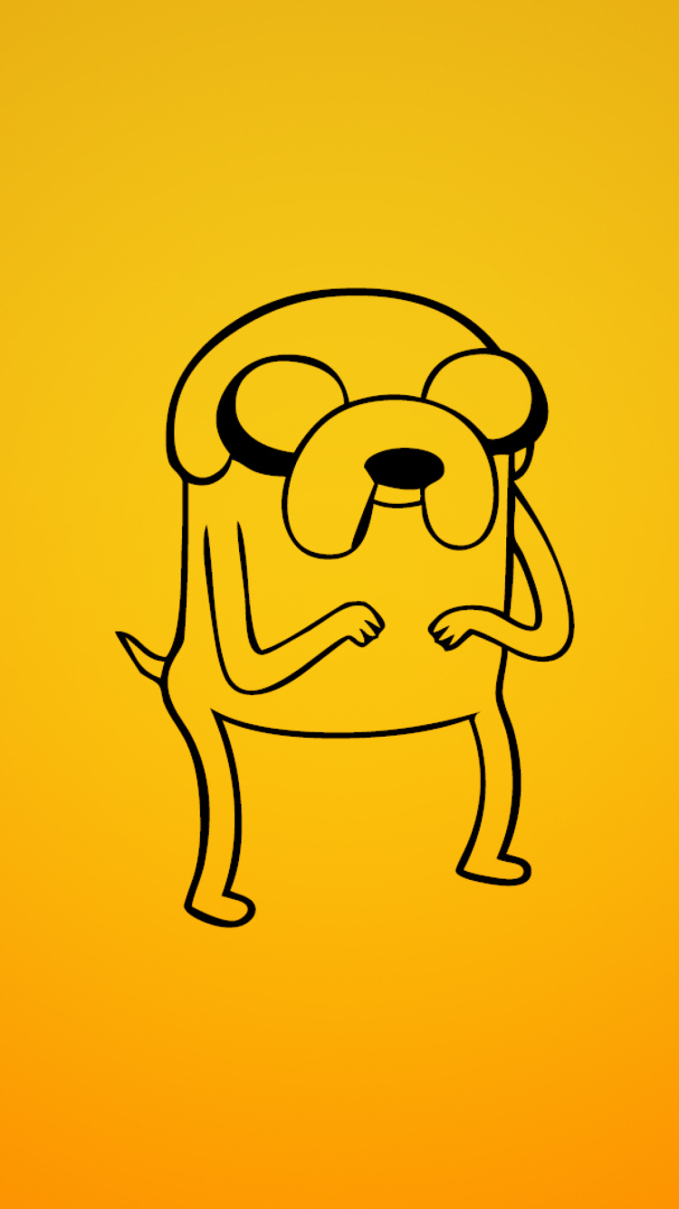 Sfondi Jake From Adventure Time Illustration 750x1334