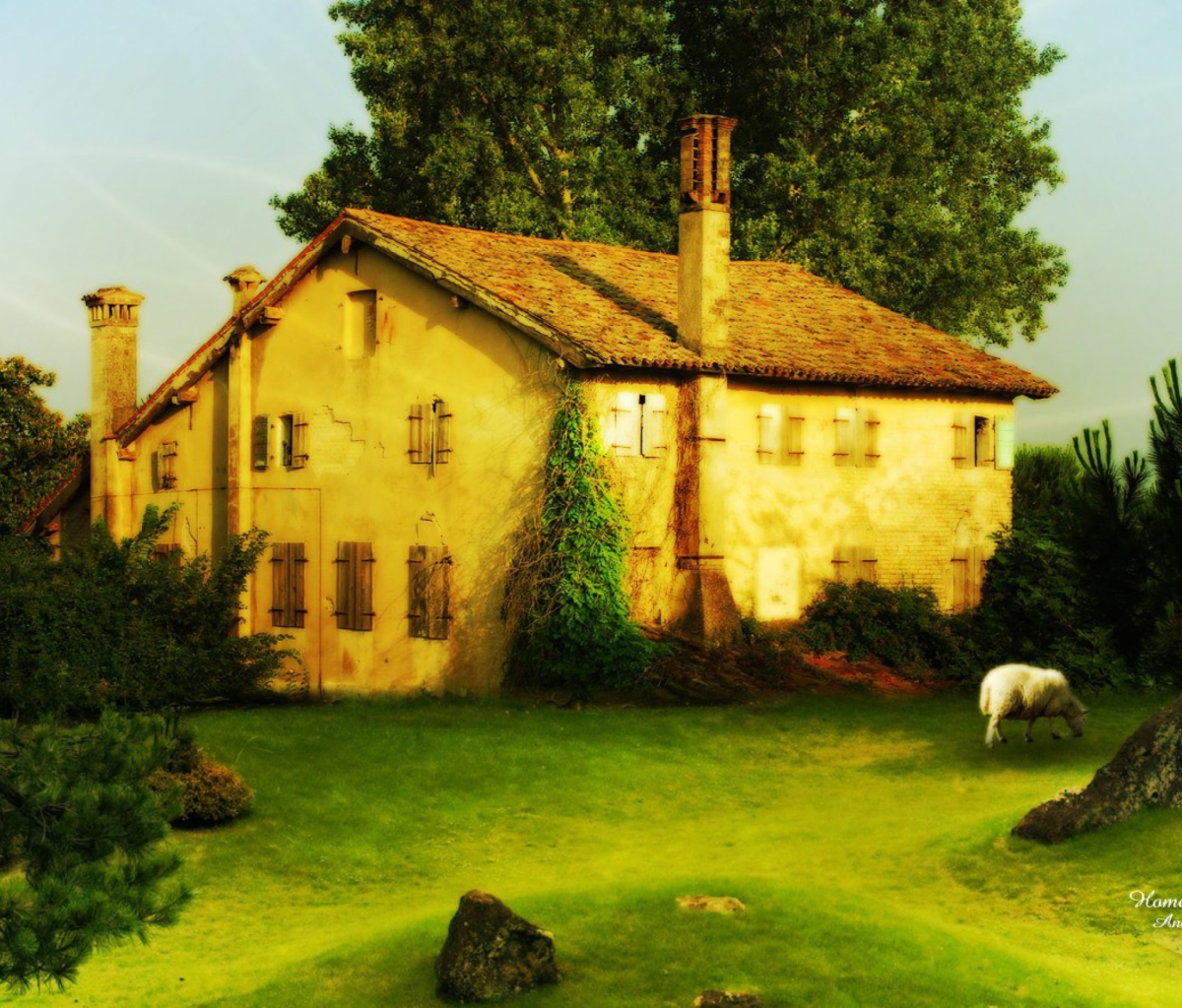 Das Village House Wallpaper 1200x1024