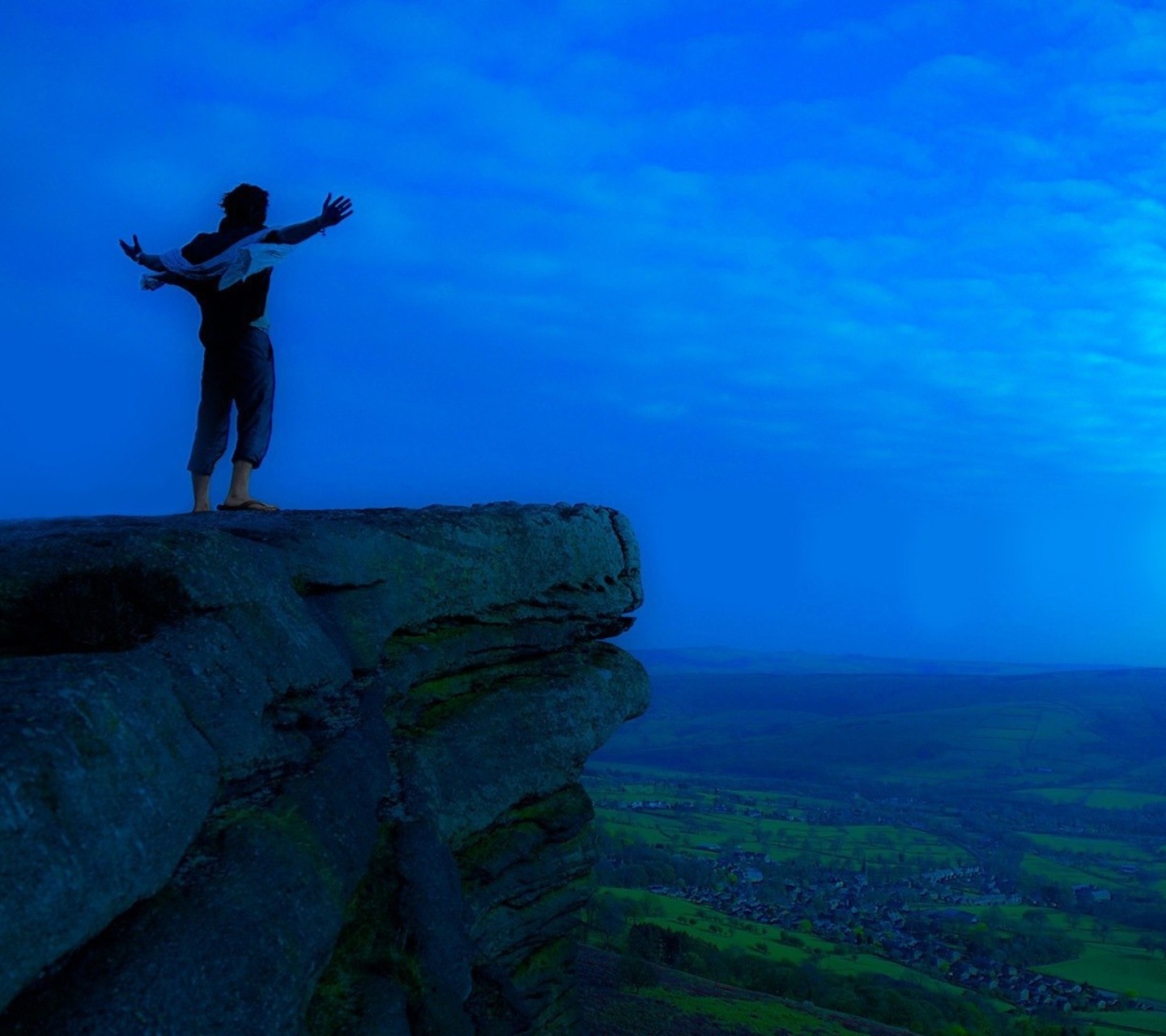 Alone on Rock wallpaper 1440x1280