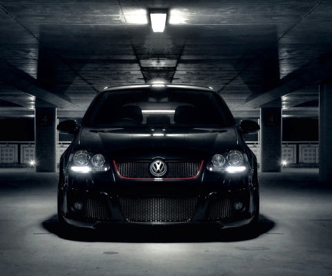 Volkswagen Golf in Parking wallpaper 480x400