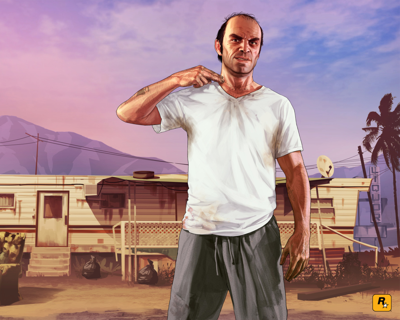 Das Grand Theft Auto V Wallpaper 1280x1024