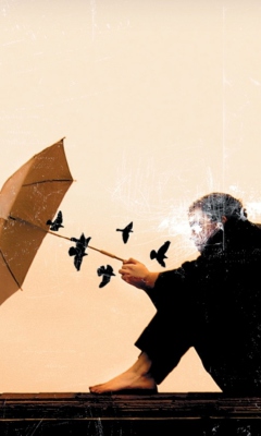 Fondo de pantalla Birds And Umbrella 240x400