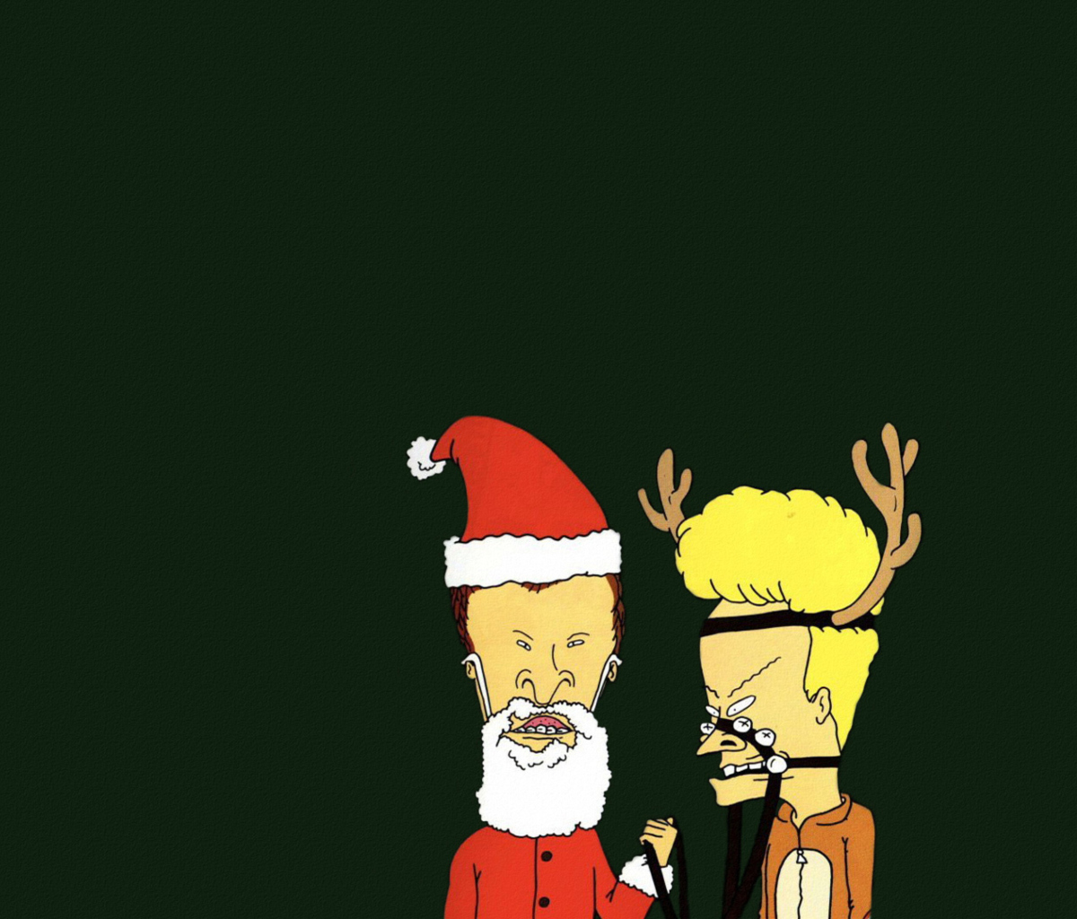 Sfondi Beavis And Butt-Head Christmas 1200x1024