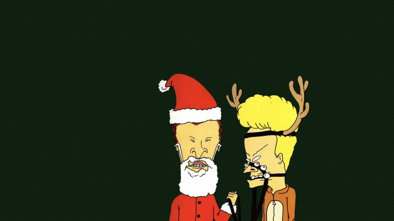 Beavis And Butt-Head Christmas wallpaper 1366x768