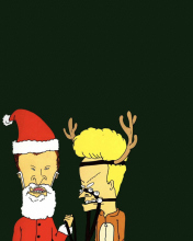 Обои Beavis And Butt-Head Christmas 176x220