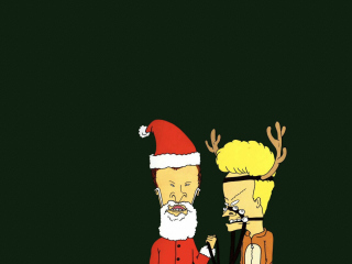 Fondo de pantalla Beavis And Butt-Head Christmas 320x240