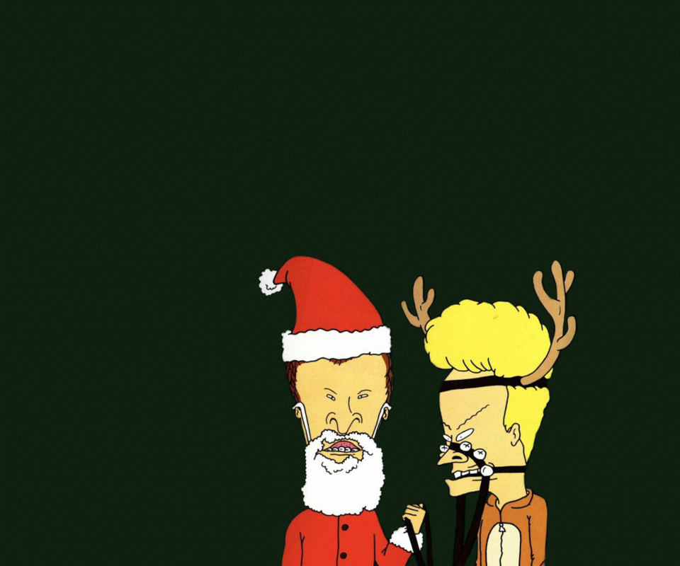 Das Beavis And Butt-Head Christmas Wallpaper 960x800