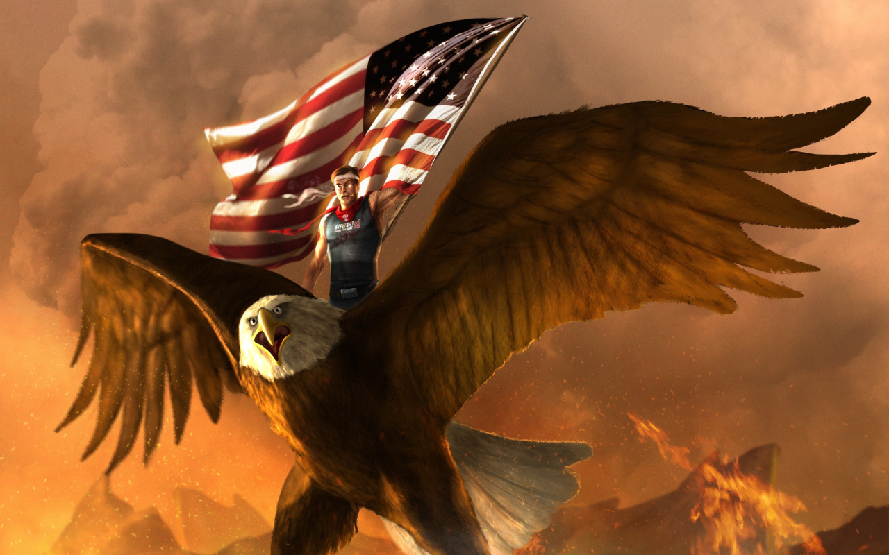 Das USA President on Eagle Wallpaper 1280x800