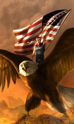 Das USA President on Eagle Wallpaper 240x400