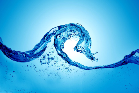 Water Spray wallpaper 480x320