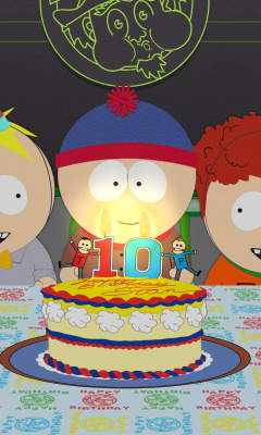 Sfondi South Park Season 15 Stans Party 240x400