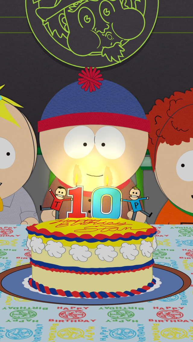 Sfondi South Park Season 15 Stans Party 640x1136