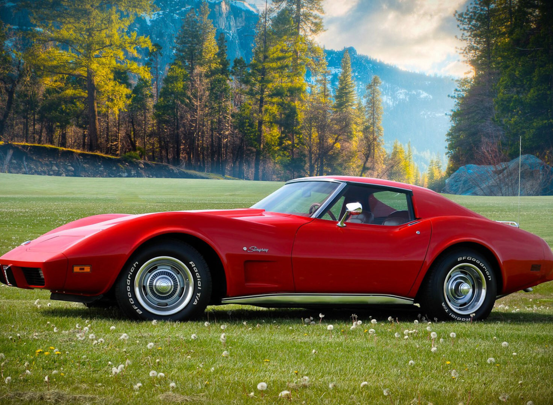 Обои Classic Corvette C3 1977 1920x1408