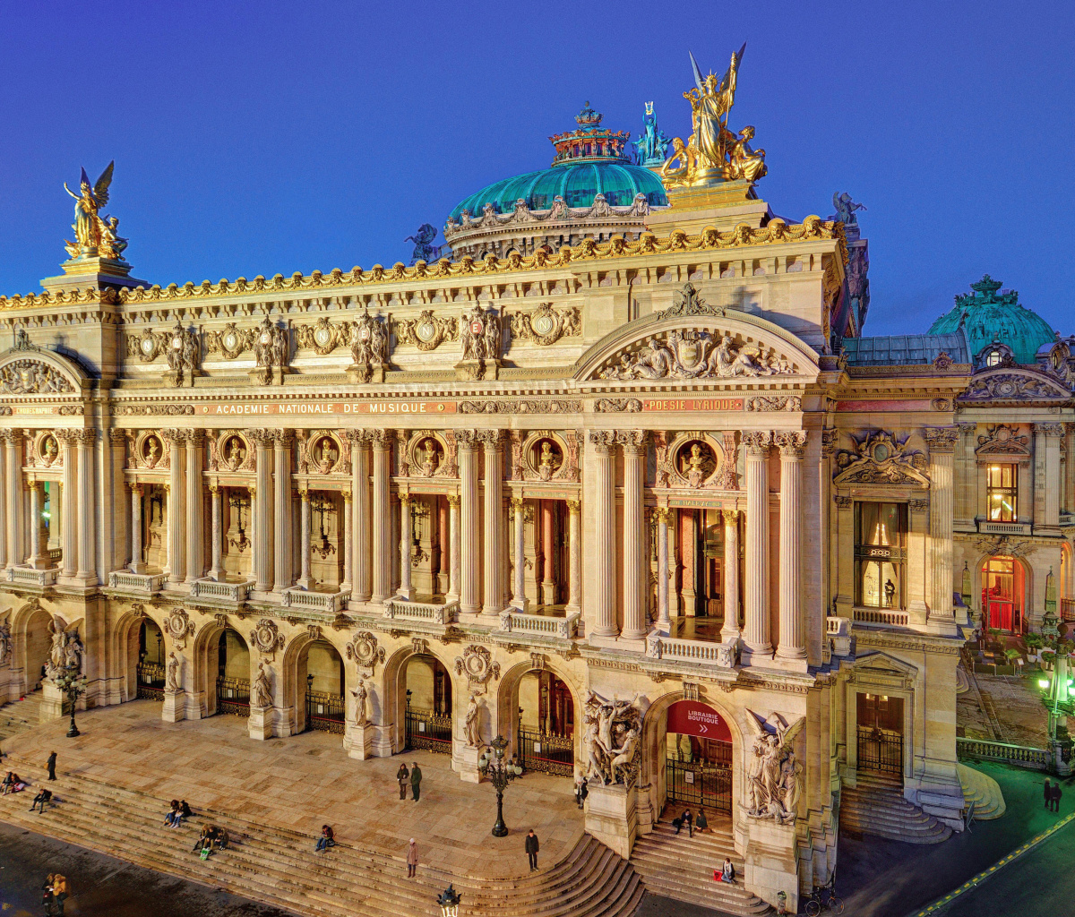 Das Palais Garnier Opera Paris Wallpaper 1200x1024