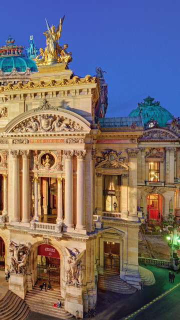 Fondo de pantalla Palais Garnier Opera Paris 360x640