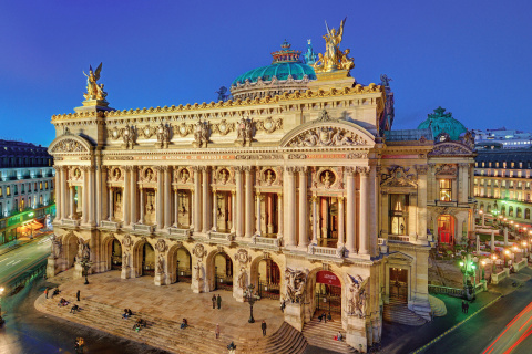Das Palais Garnier Opera Paris Wallpaper 480x320