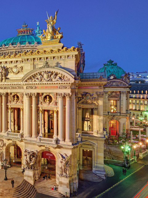 Обои Palais Garnier Opera Paris 480x640