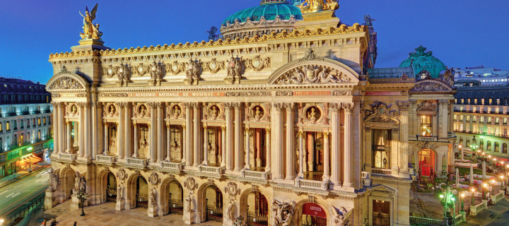 Sfondi Palais Garnier Opera Paris 720x320