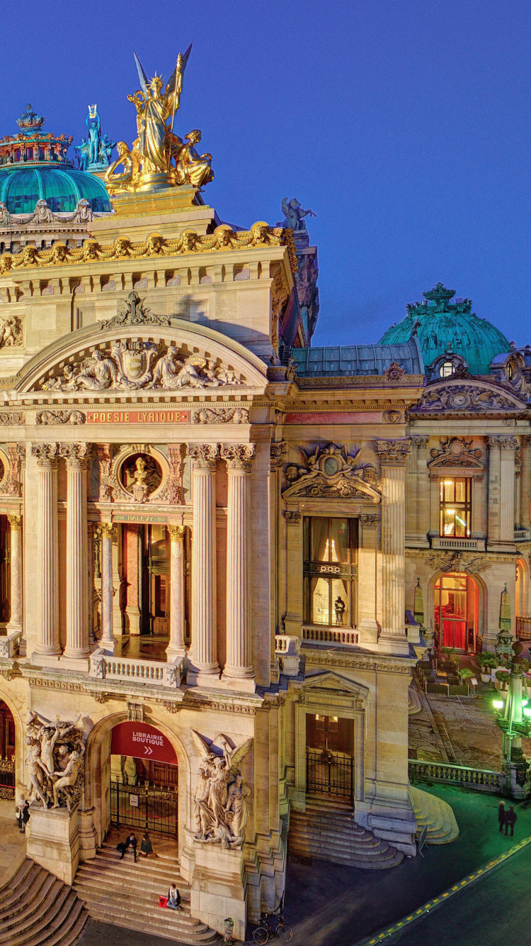 Das Palais Garnier Opera Paris Wallpaper 750x1334