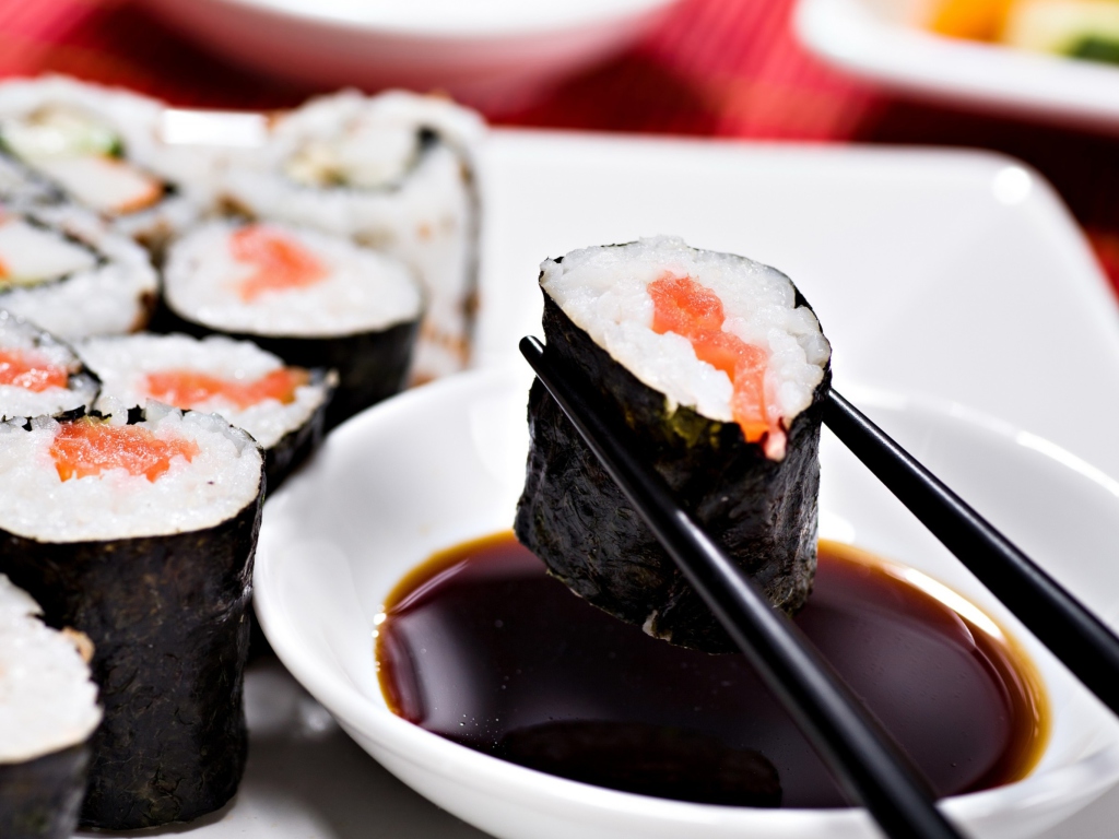 Japanese Sushi wallpaper 1024x768