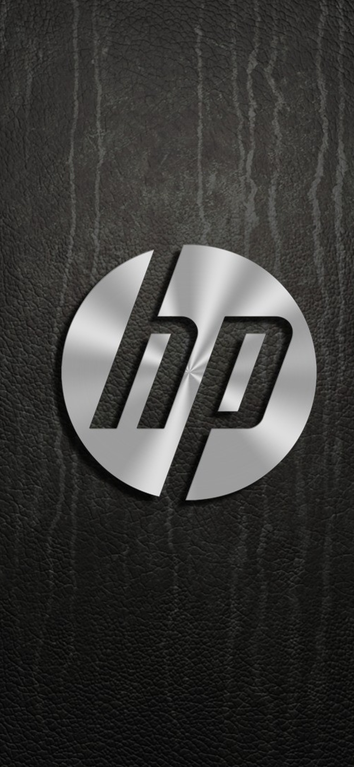 Das HP Dark Logo Wallpaper 1170x2532