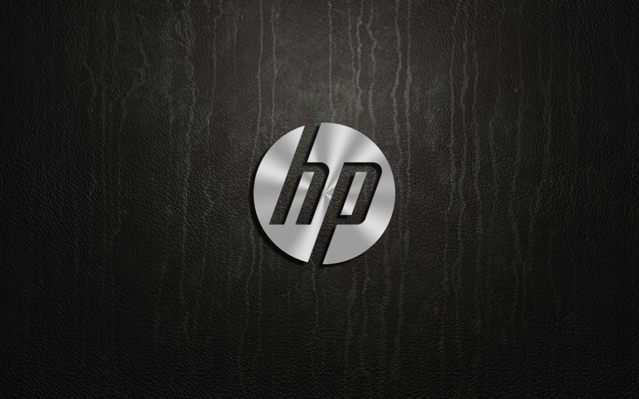 HP Dark Logo wallpaper 1280x800
