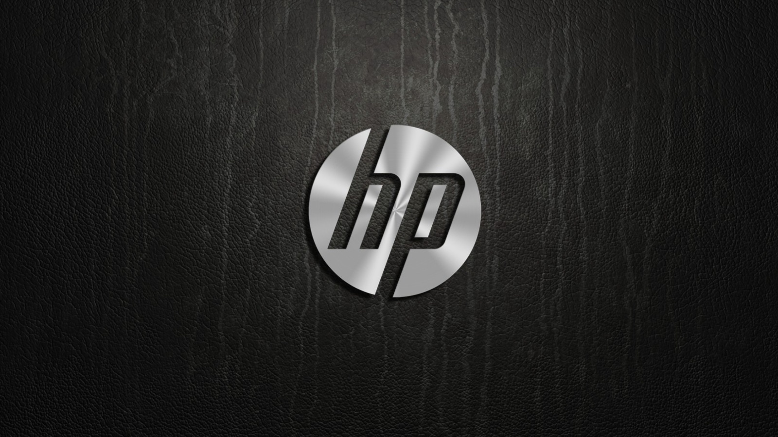Das HP Dark Logo Wallpaper 1600x900