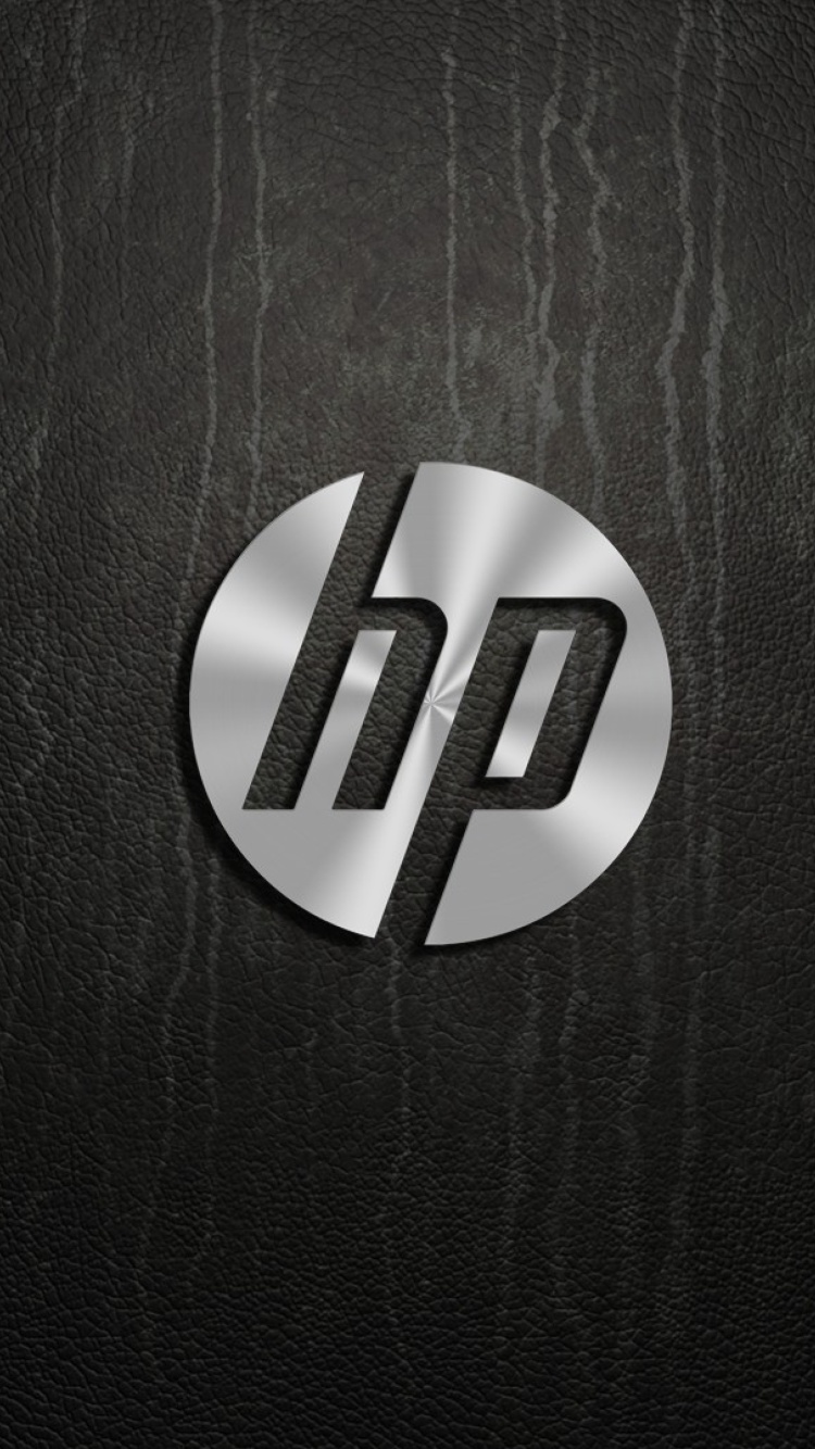 HP Dark Logo wallpaper 750x1334