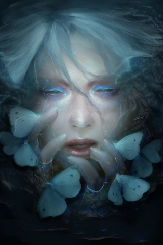 Blue Butterfly Queen screenshot #1 320x480