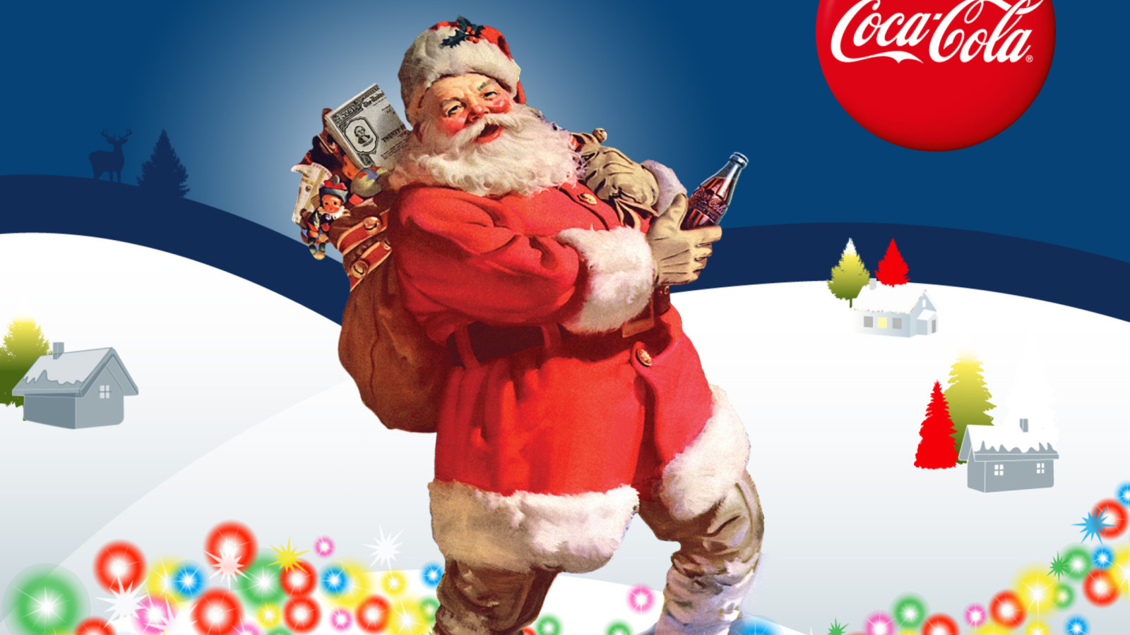 Das Coke Christmas Wallpaper 1600x900