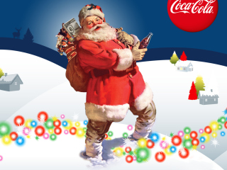 Das Coke Christmas Wallpaper 320x240