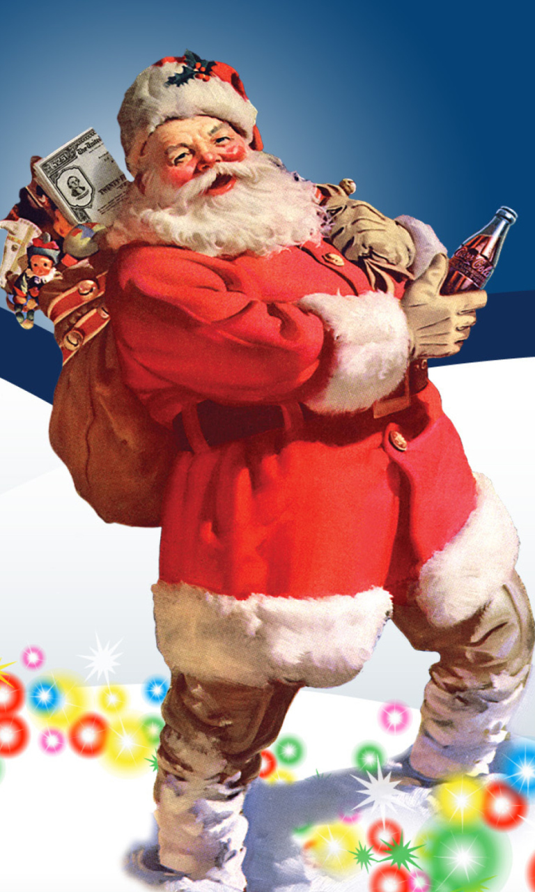 Fondo de pantalla Coke Christmas 768x1280