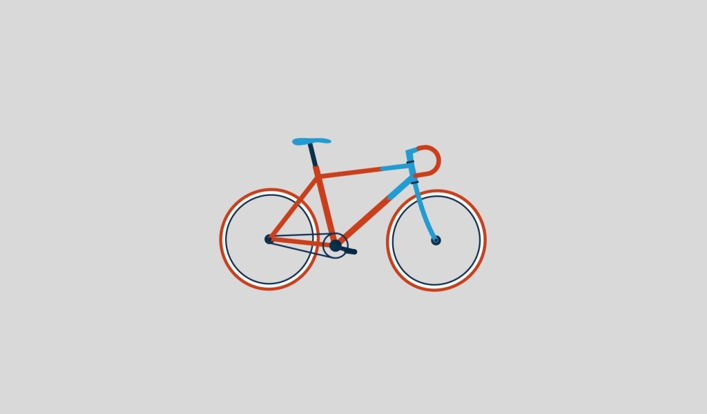 Bike Illustration wallpaper 1024x600