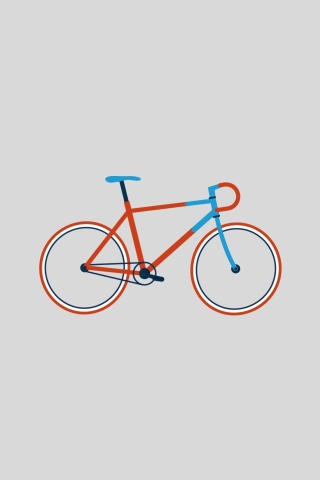 Обои Bike Illustration 320x480