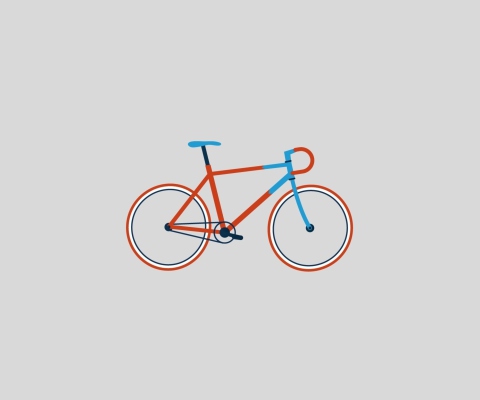 Bike Illustration wallpaper 480x400