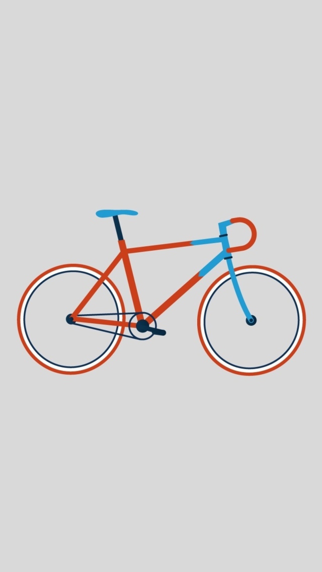 Обои Bike Illustration 640x1136