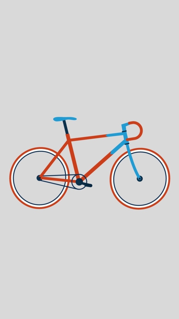Das Bike Illustration Wallpaper 750x1334