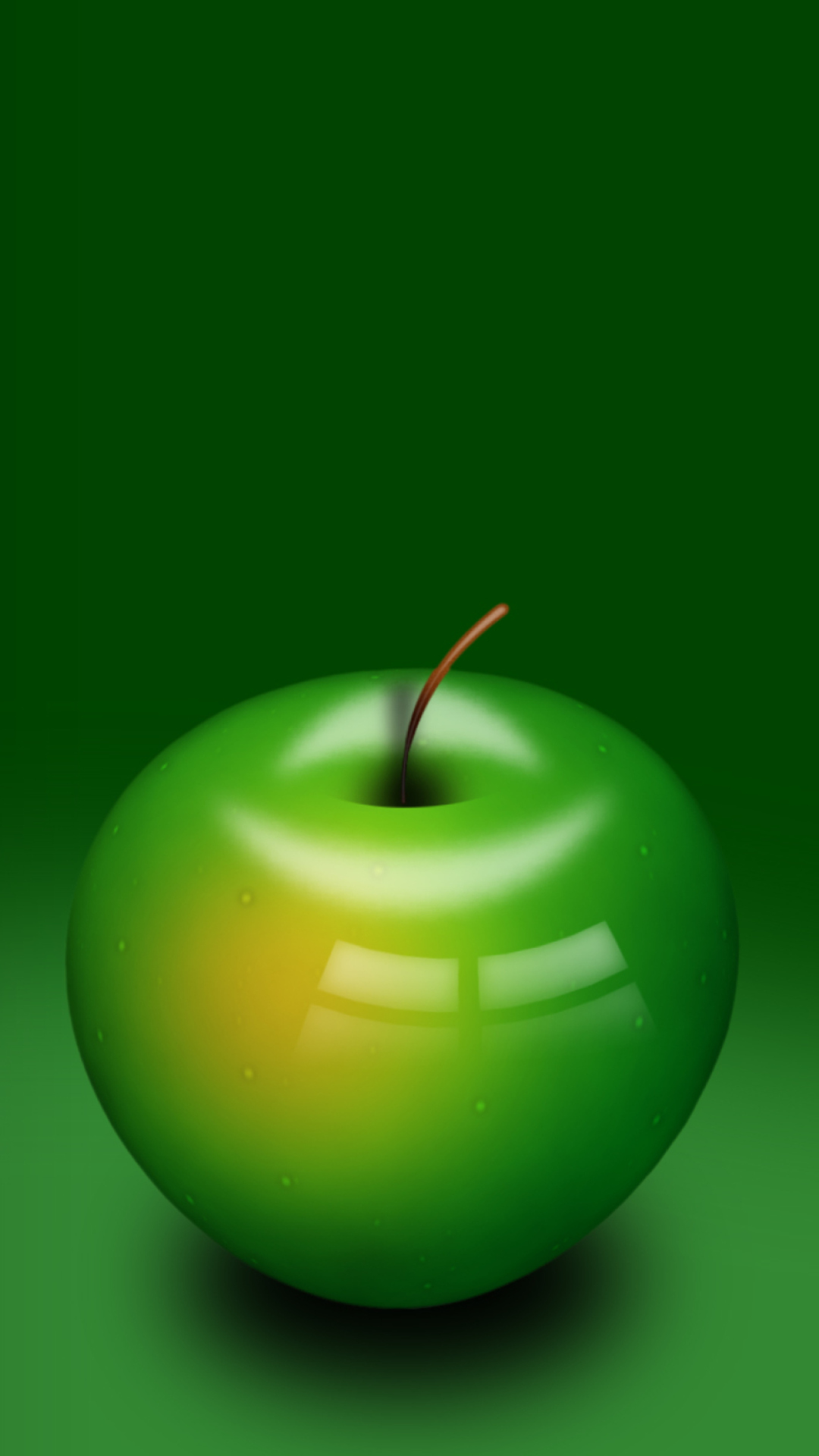 Fondo de pantalla Green Apple 1080x1920