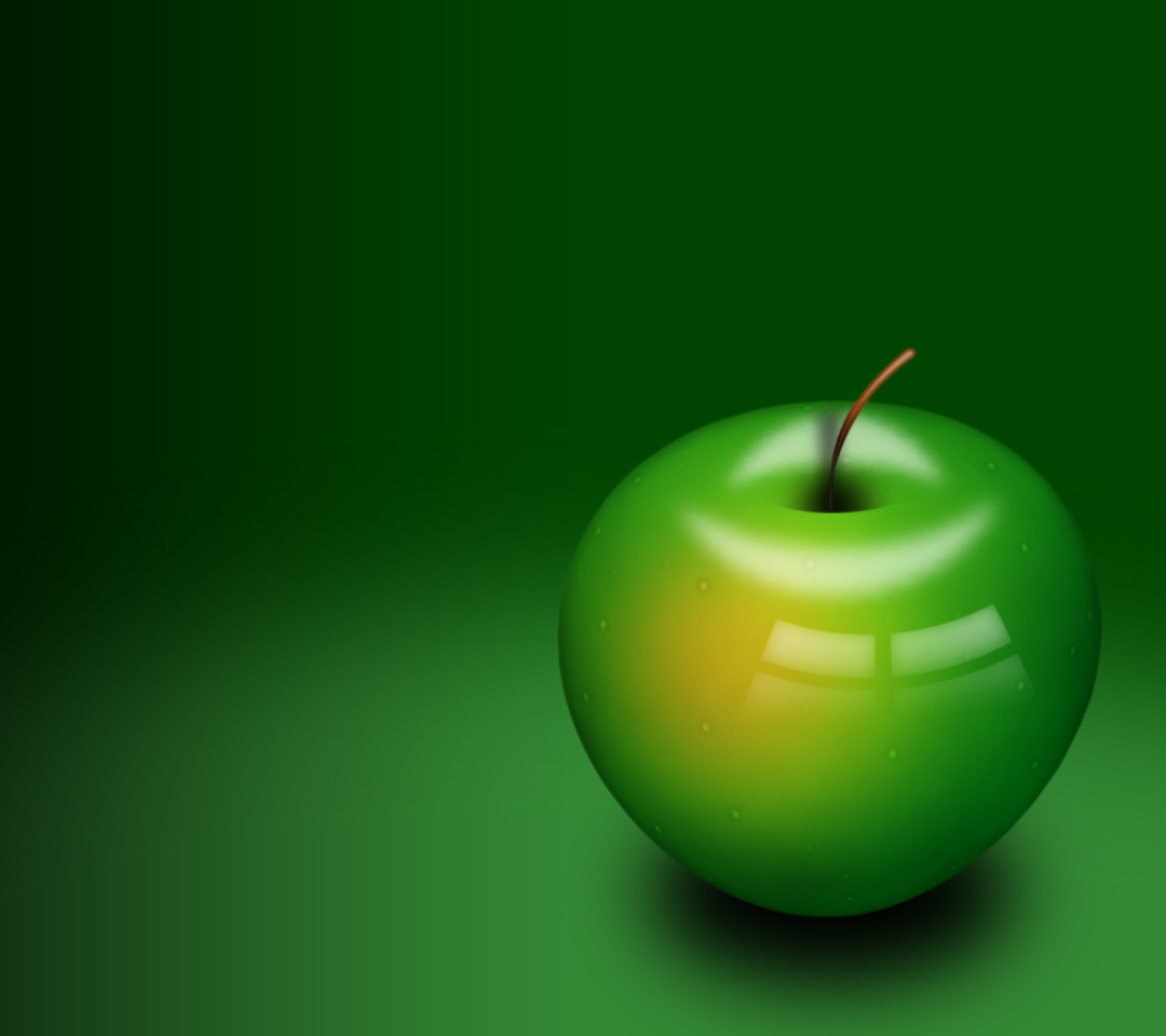 Das Green Apple Wallpaper 1080x960