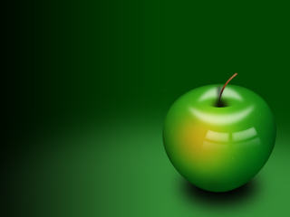 Green Apple wallpaper 320x240