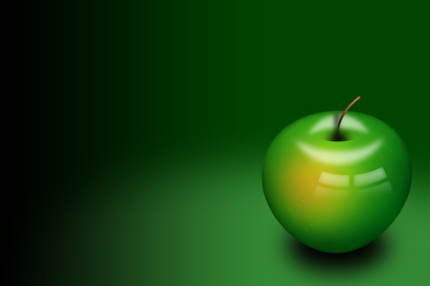 Green Apple wallpaper 480x320