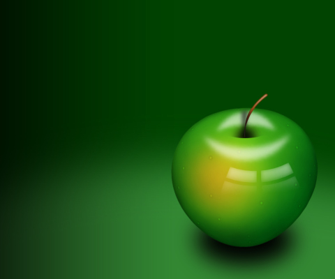 Screenshot №1 pro téma Green Apple 480x400