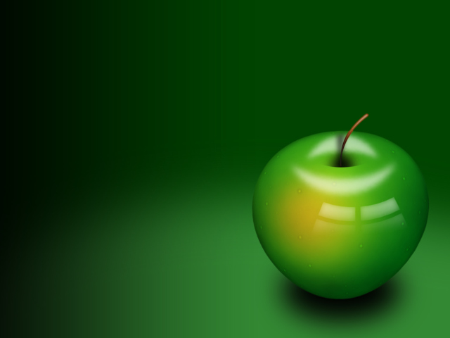 Das Green Apple Wallpaper 640x480