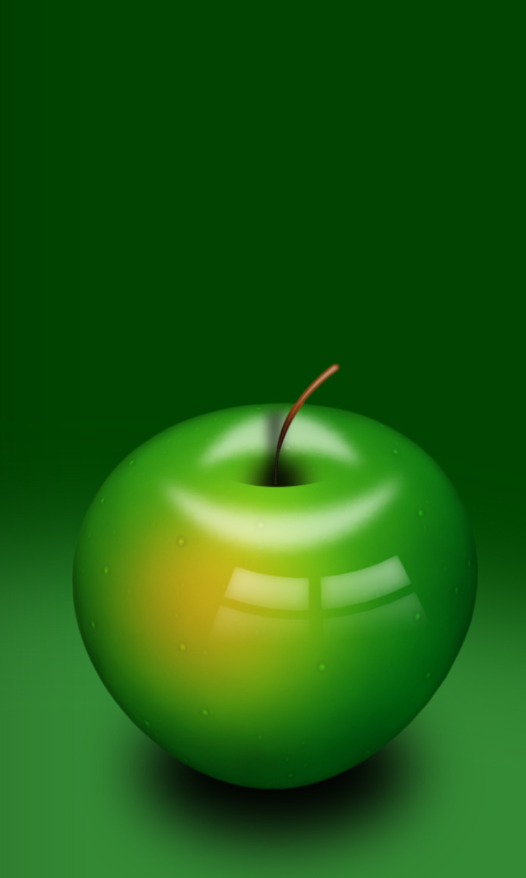 Das Green Apple Wallpaper 768x1280