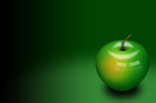 Green Apple Background for Android, iPhone and iPad