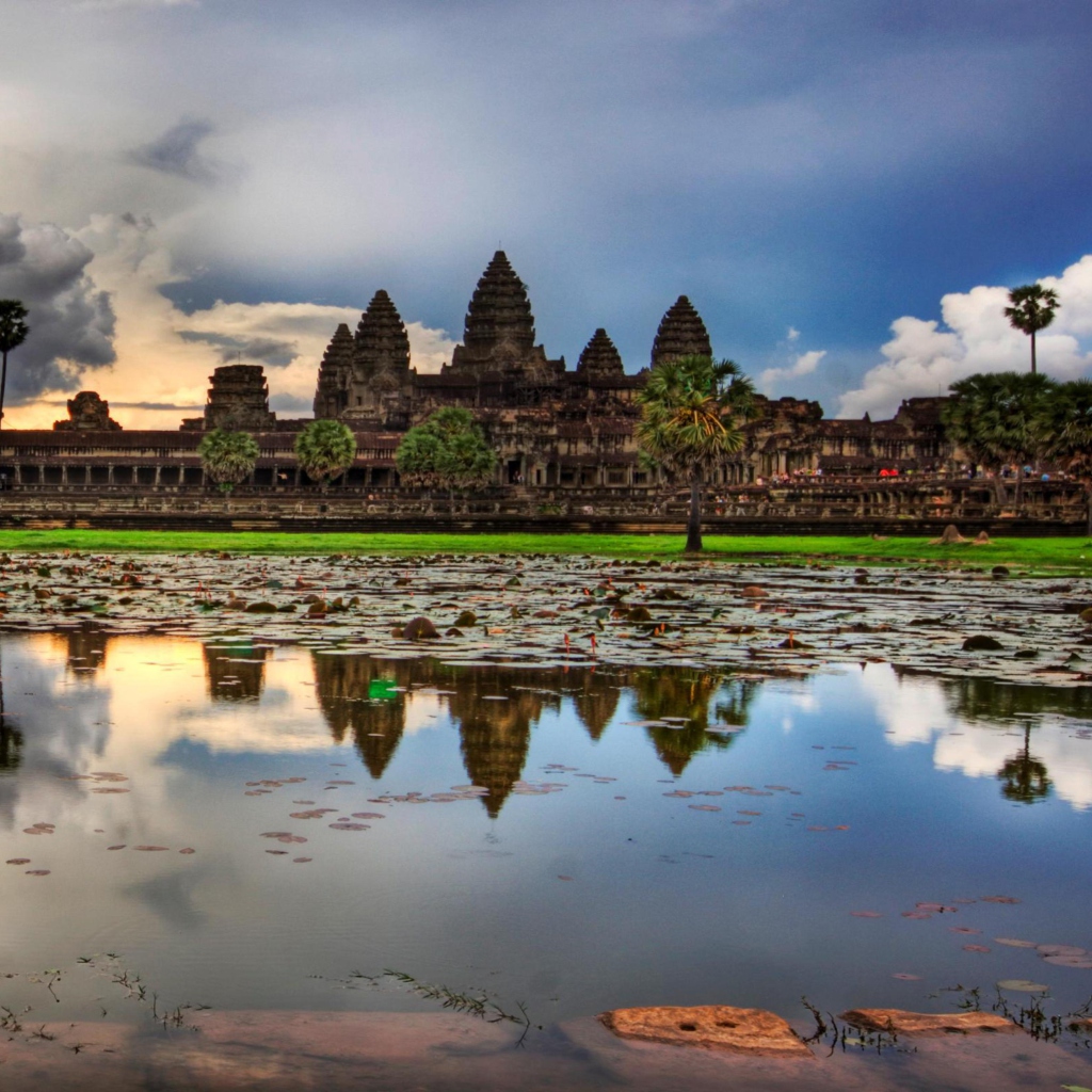 Fondo de pantalla Angkor Wat 1024x1024