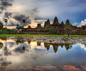 Fondo de pantalla Angkor Wat 176x144