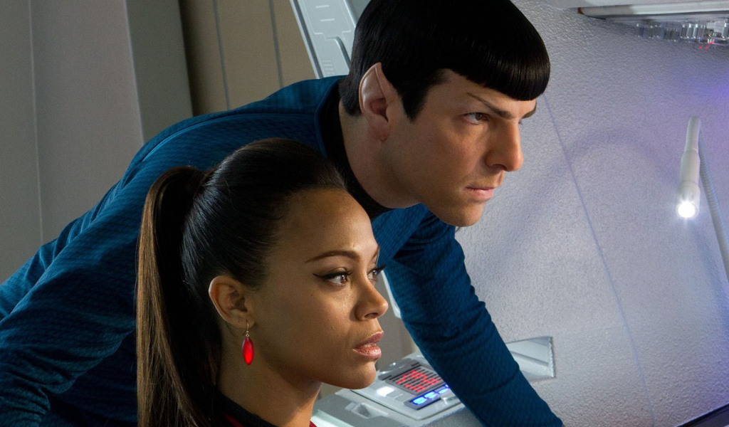Das Spock And Uhura -  Star Trek Wallpaper 1024x600