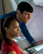 Spock And Uhura -  Star Trek wallpaper 176x220